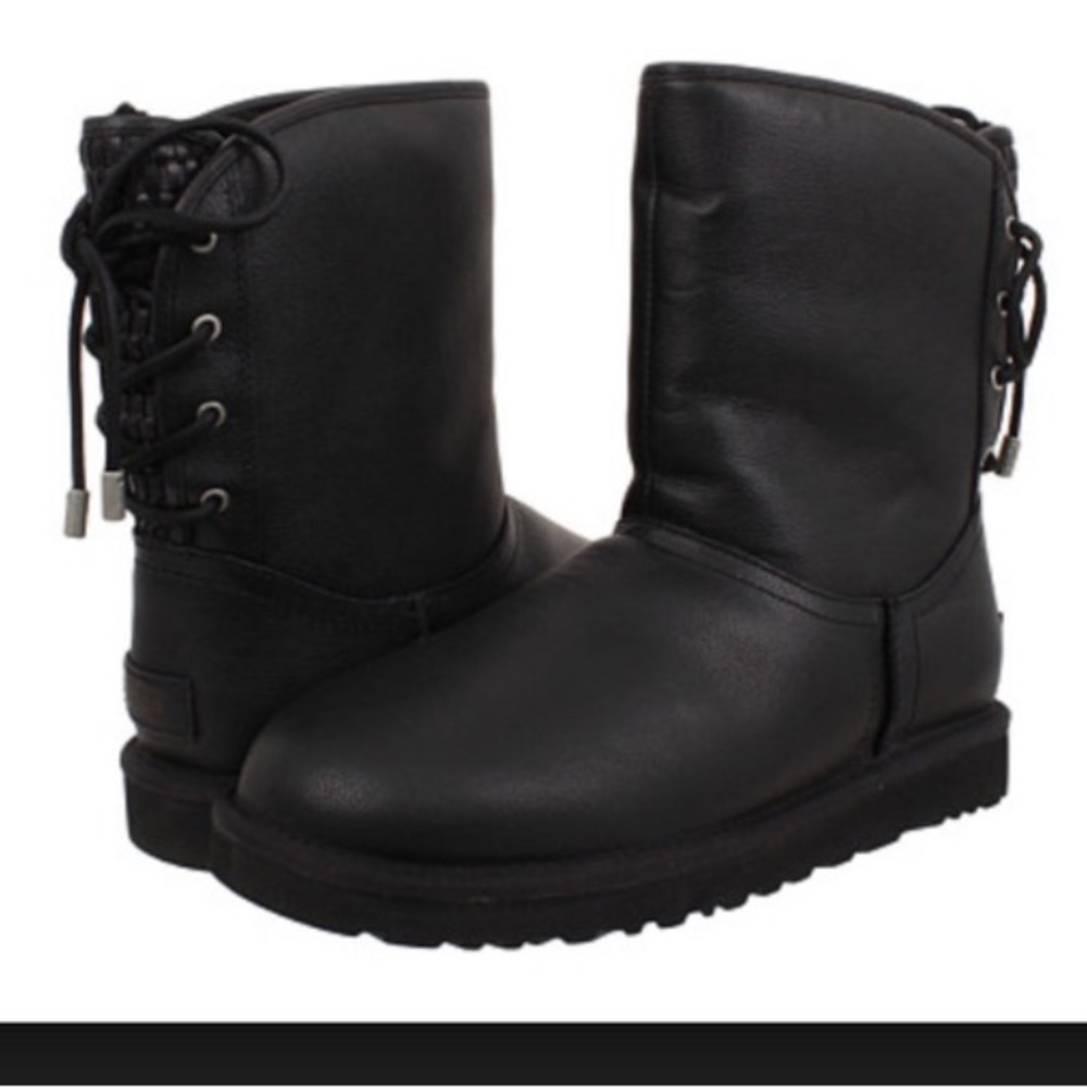 Leather black UGG